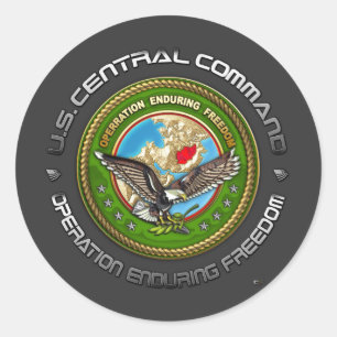 Zentralkommando der USA - OEF-A Runder Aufkleber