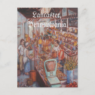 Zentralmarkt Lancaster City PA Postkarte