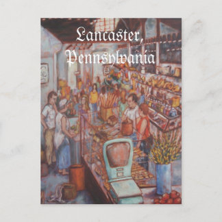 Zentralmarkt Lancaster City PA Postkarte