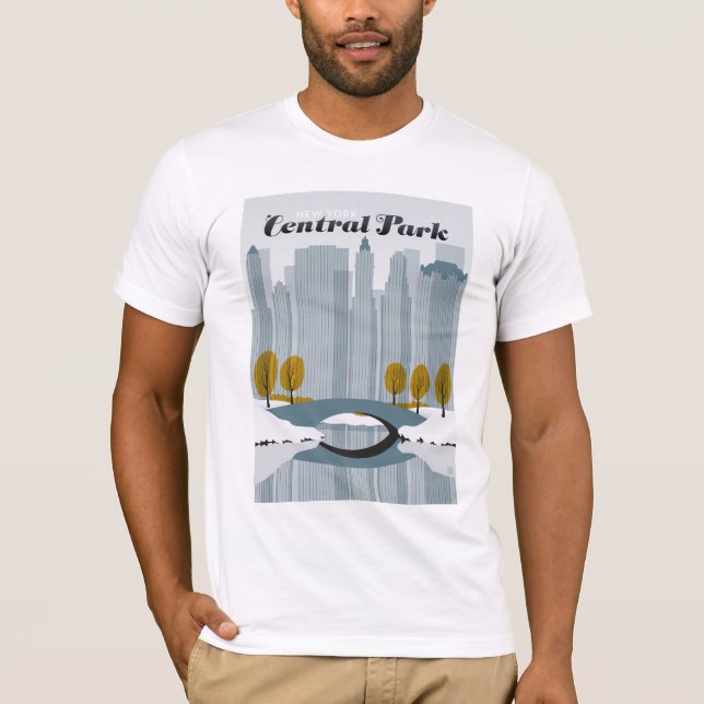Zentralpark, NYC - Schnee T-Shirt (Vorderseite)