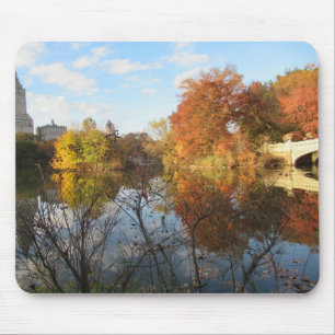 Zentralpark Reflexionen im Herbst Mousepad