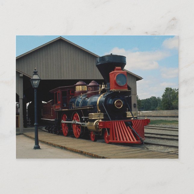 Zentralpazifik, 4-4-0 postkarte (Vorderseite)