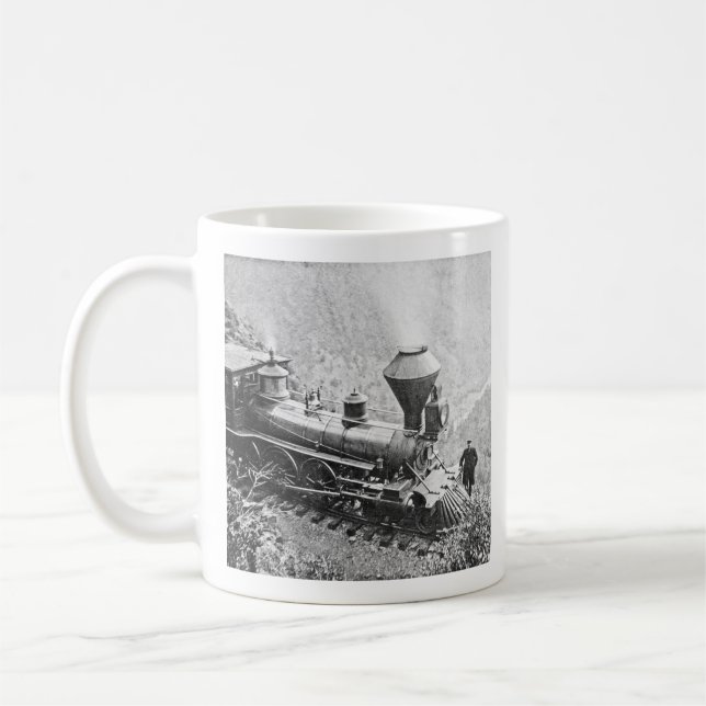 Zentralpazifikbahn Kapitän Horn von Kalifornien Kaffeetasse (Links)