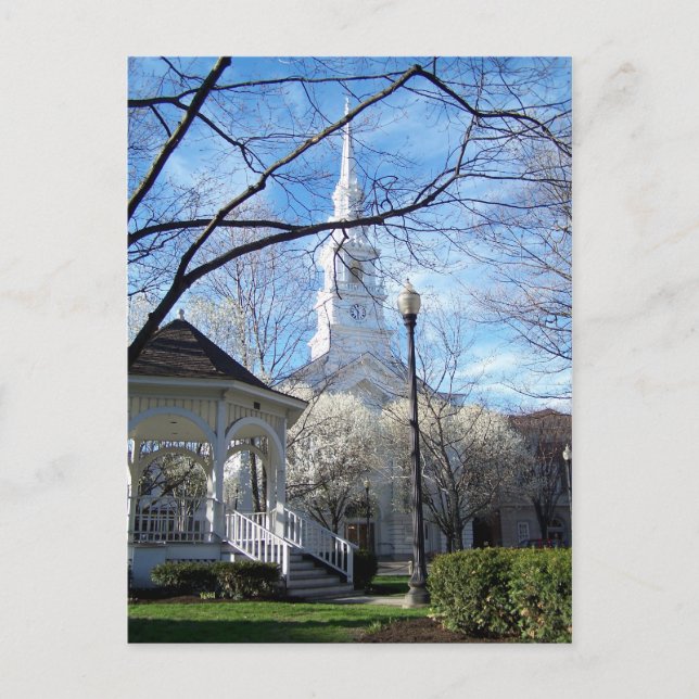 Zentralplatz, Keene, NH 1 Postkarte (Vorderseite)