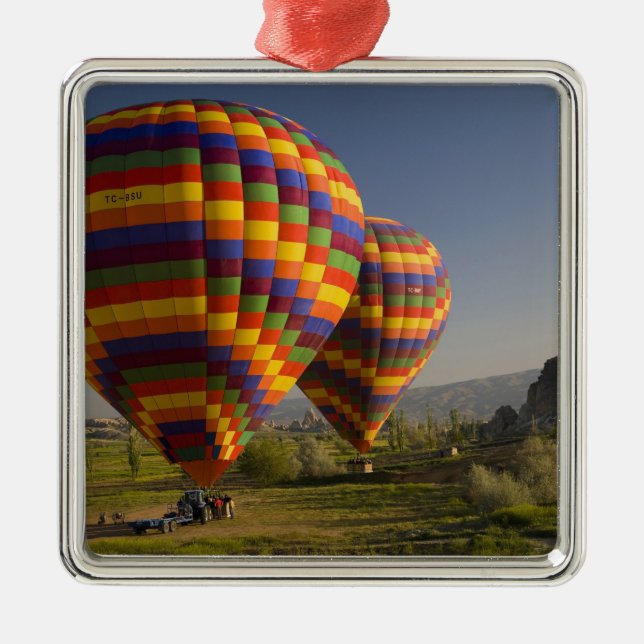 Zentralteil der Türkei im Nahen Osten in Kappadoki Silbernes Ornament (Vorne)