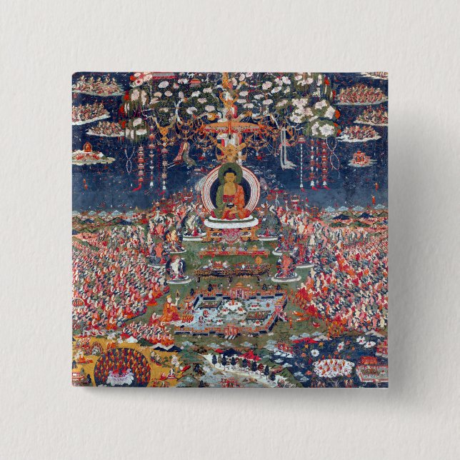Zentraltibet Amitabha, der Buddha des Westerns Button (Vorderseite)