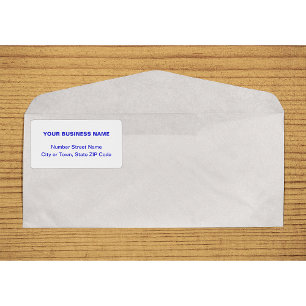 ZentrierAligned Blue Schlicht Text Business Shippi