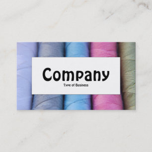 Zentrieretikett - Rollen aus Baumwolle Visitenkarte