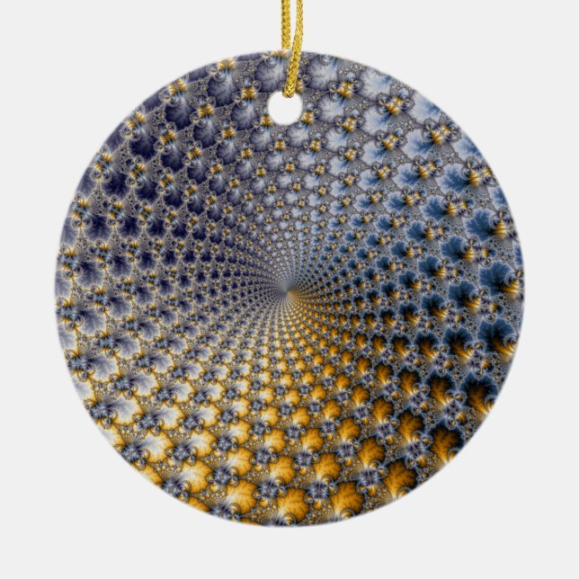 Zentrifraktality - Fractal Art Keramikornament (Vorne)