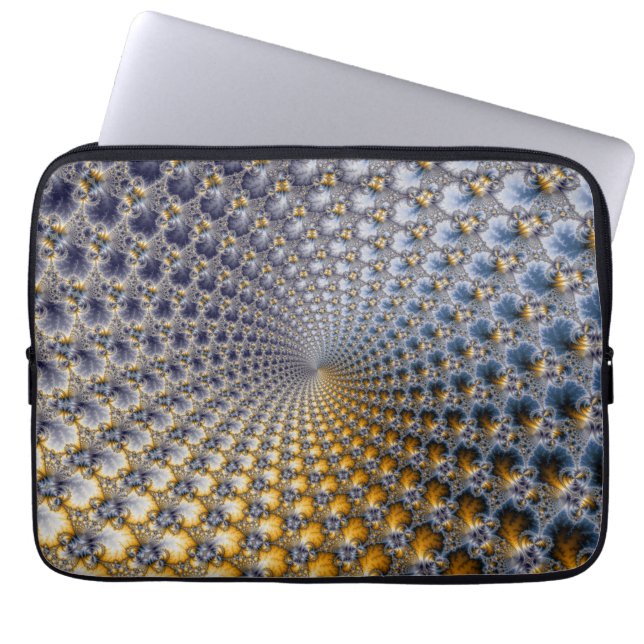 Zentrifraktality - Fractal Art Laptopschutzhülle (Vorderseite)