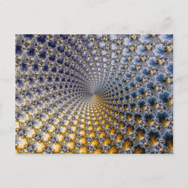 Zentrifraktality - Fractal Art Postkarte (Vorderseite)