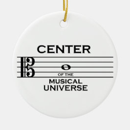 Zentrum des musikalischen Universums Alto Clef Keramik Ornament