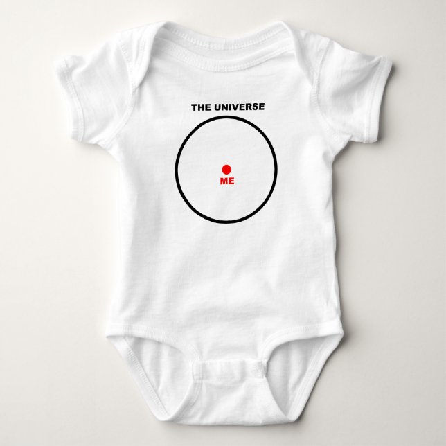 Zentrum des Universums Funny Romper Baby Strampler (Vorderseite)