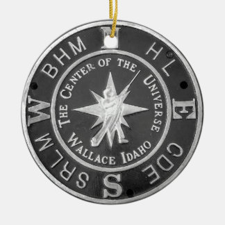 Zentrum des Universums in Wallace Idaho Keramik Ornament