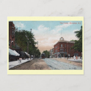 Zentrum, Montclair, New Jersey Vintage Postkarte