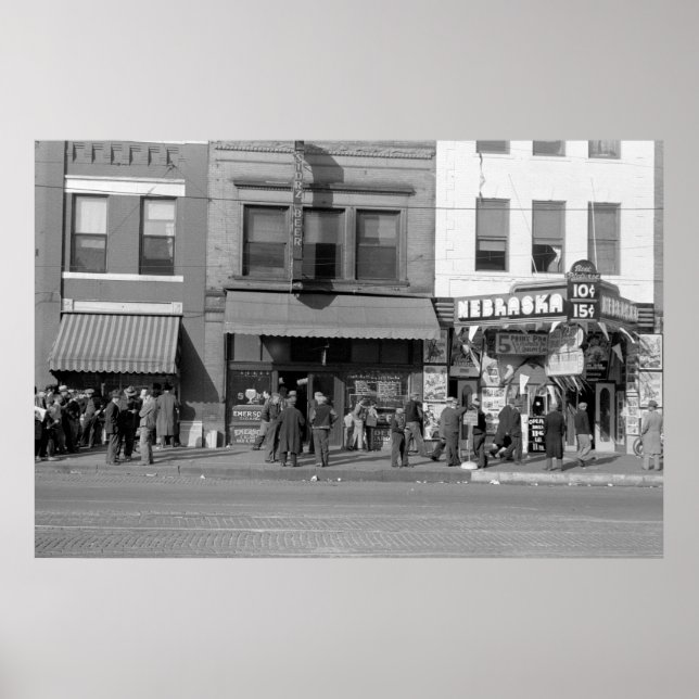 Zentrum Omaha Hobo: 1938 Poster (Vorne)
