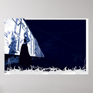 Zentrum von LA Poster