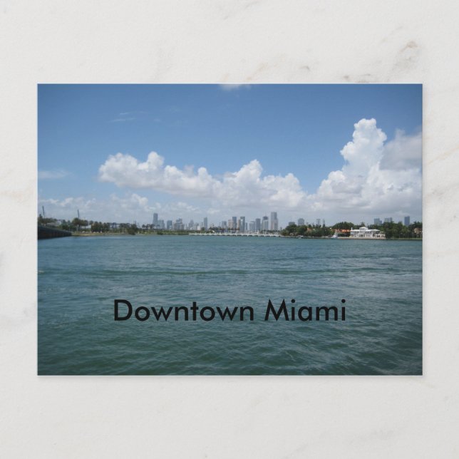 Zentrum von Miami Postkarte (Vorderseite)