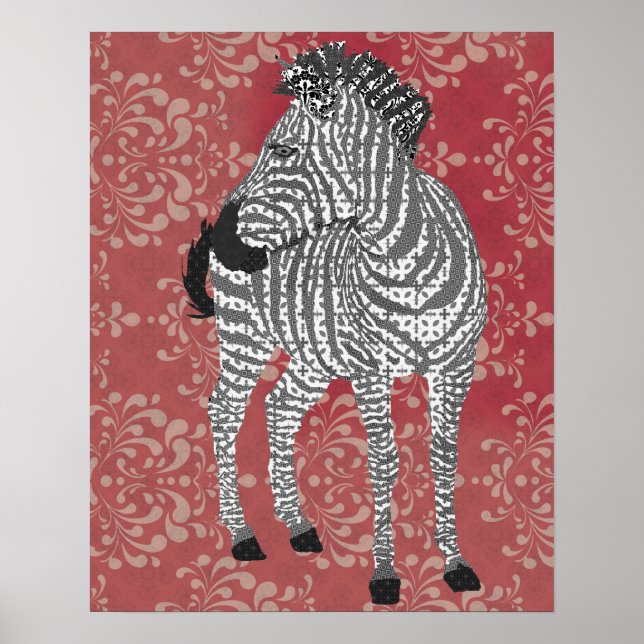 Zenya Black & White Art Poster (Vorne)