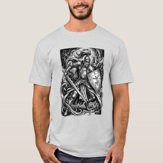 Zepar Höllenfürst in Bewegung T-Shirt (Vorderseite)