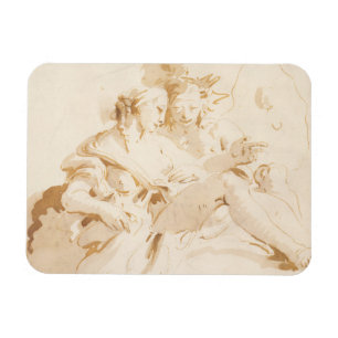 Zephyr und Flora Magnet