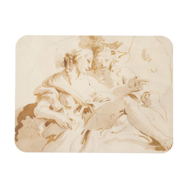 Zephyr und Flora Magnet (Horizontal)