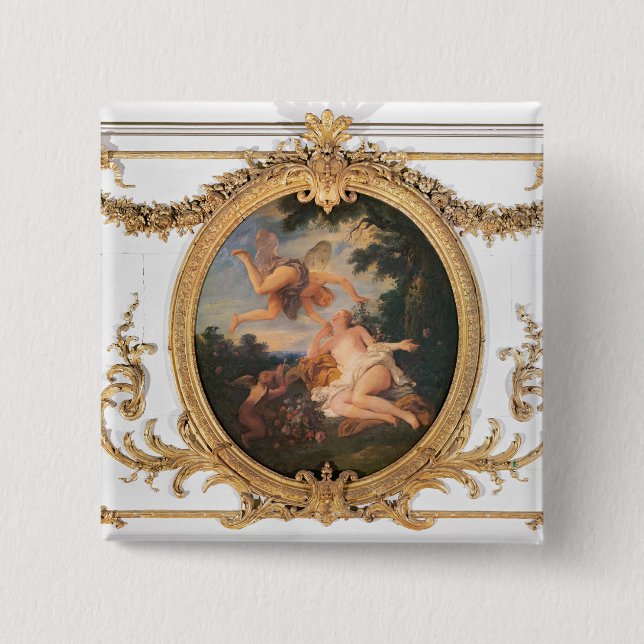 Zephyr und Flora, von Salle de Conseil Button (Vorderseite)