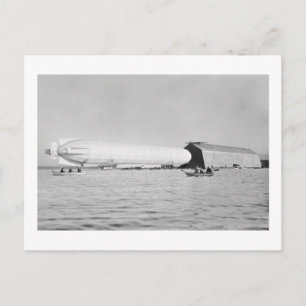 Zeppelin Garage, 1908 Postkarte