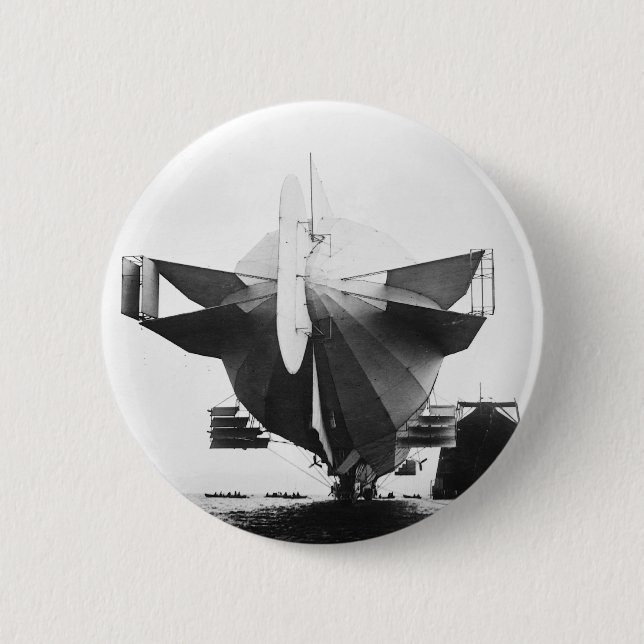 Zeppelin-Luftschiff 1908 Button (Vorderseite)