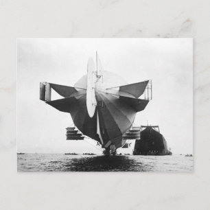 Zeppelin-Luftschiff 1908 Postkarte