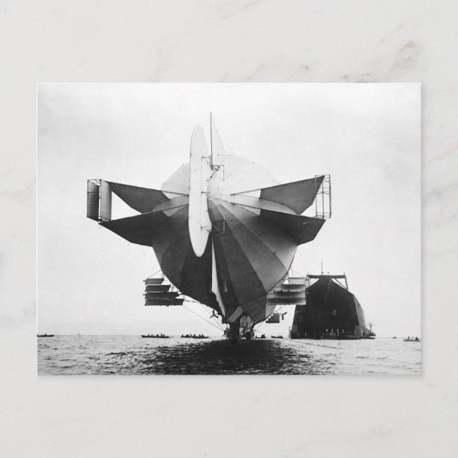 Zeppelin-Luftschiff  1908 Postkarte (Vorderseite)