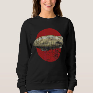 Zeppelin Luftschiff Retro Pilot Luftschiff Vintage Sweatshirt