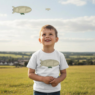 Zeppelin Luftschiff Retro Sci-Fi Blimp T-Shirt