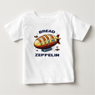 Zeppelin - Pixel Art Airship Retro Design Baby T-shirt