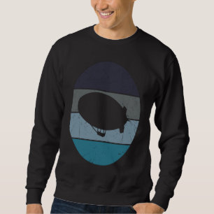 Zeppelin Retro Vintage Sonnenuntergang Dirigible L Sweatshirt