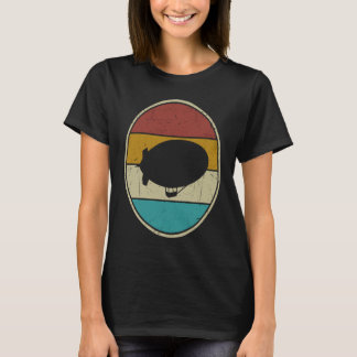 Zeppelin Retro Vintage Sonnenuntergang Luftschiff T-Shirt