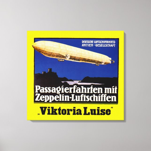 Zeppelin Viktoria Leinwanddruck (Vorderseite)