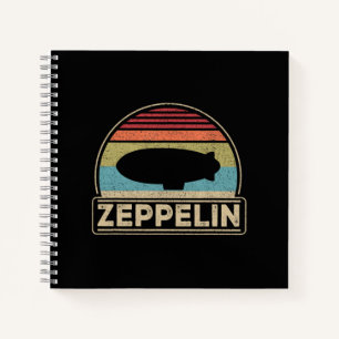 Zeppelin Vintag Retro Zeppelin Shirt Dirigible Notizbuch