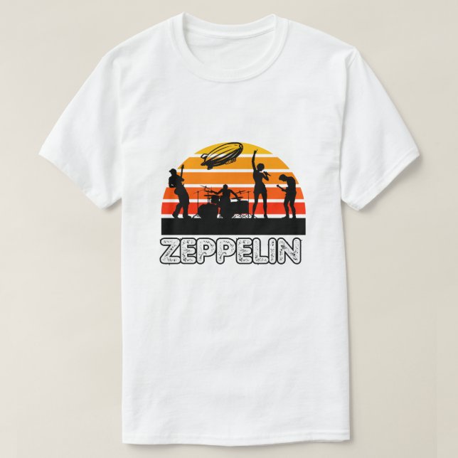 Zeppelin Vintag Sunset T-Shirt (Design vorne)