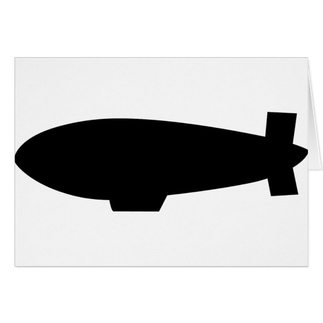 Zeppelinluftschiffikone (Vorderseite (Horizontal))