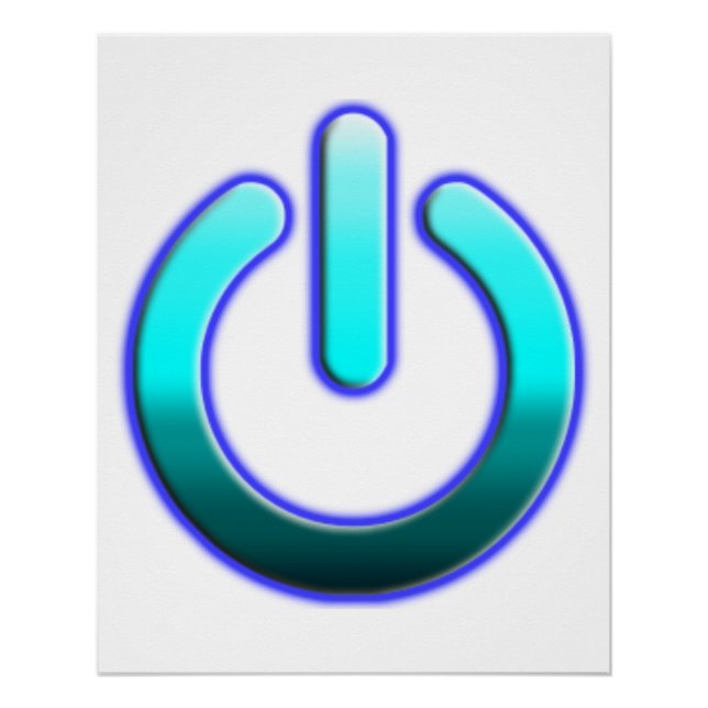 Zer0-Power Zazzle Glossy Poster (Vorderseite)