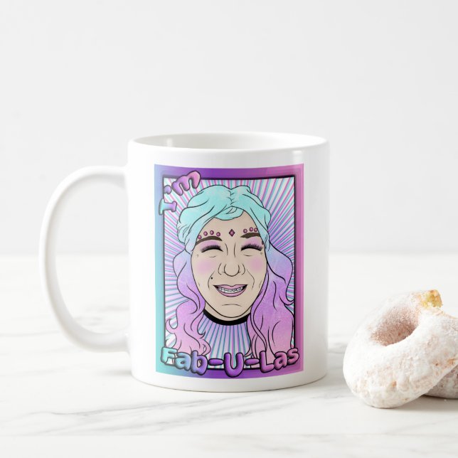 Zer0-Tasse Fab-U-Las Kaffeetasse (Mit Donut)