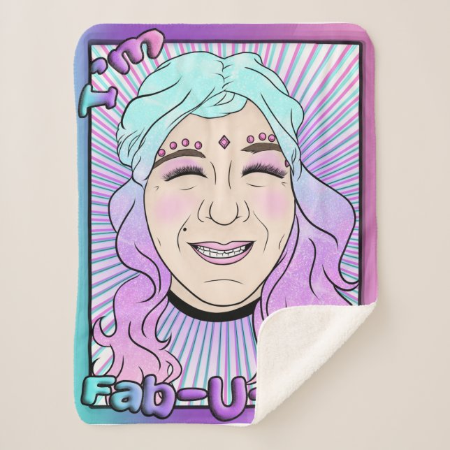 Zer0's Fab-U-Las Small Sherpa Blanket Sherpadecke (Vorderseite)