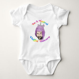 Zer0's Magical Fluffin Unicorn Baby Bodysuit Strampler