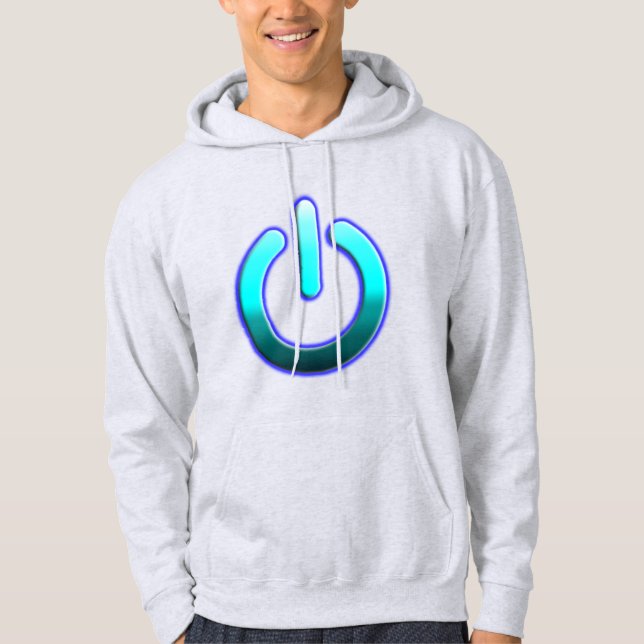 Zer0's Power Men's Basic Hooded Sweatshirt (Vorderseite)
