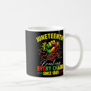 Zerbrechen jeder Kette seit 1865 Freiheit im Jungs Kaffeetasse