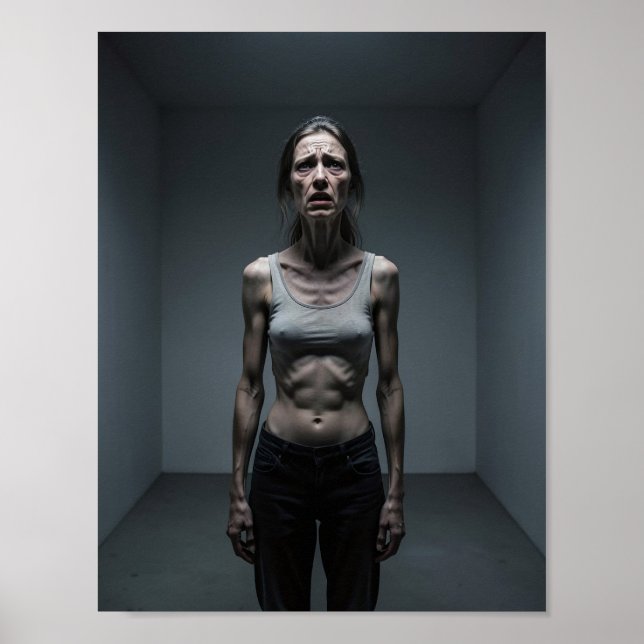 Zerbrechliche Stärke Essstörung Kunstposter Poster (Vorne)