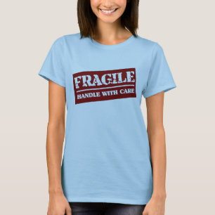 Zerbrechlicher Griff sorgfältig T-Shirt
