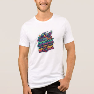 Zerbrich deine Rekorde. T-Shirt Tri-Blend Shirt
