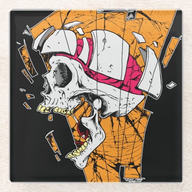 ZERBROCHEN! GLASUNTERSETZER (Vorderseite)